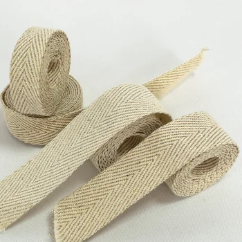 Hot room gold thread cotton herringbone tape for clothing accessories