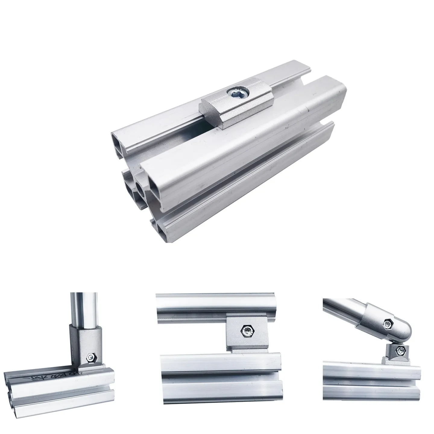 European Standard Aluminum Alloy Profile Connectors Third Generation Lean Pipe Fixed Connection National Standard Profile Rear