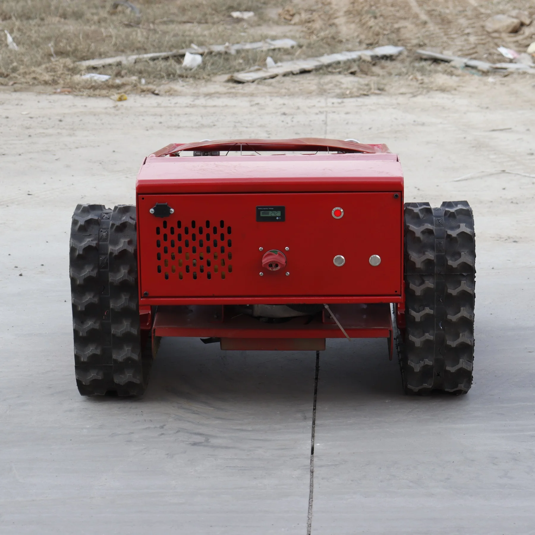 High Quality  Remote Control Crawler Lawn Mower Made  in China