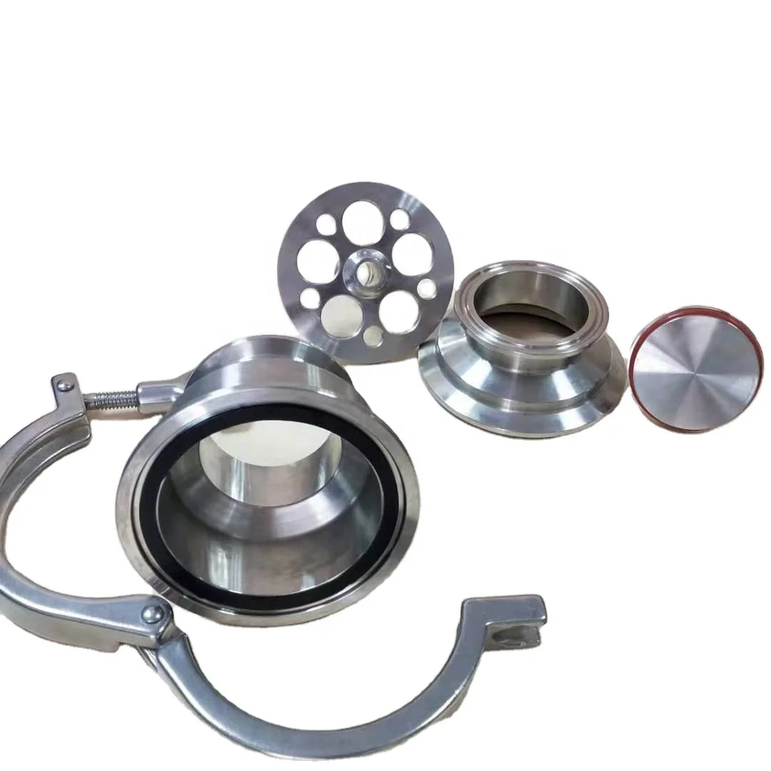 Ss304 Non Return Sanitary Welded Check Valve  Nrv Oem Dn50 Water Oil Gas Duo Plate Check Valve