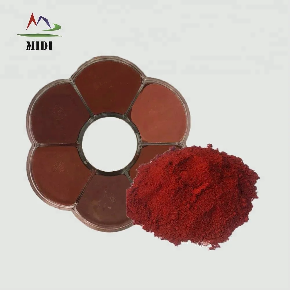 Natural Iron Oxide Ferric Oxide Fe2O3 Color Powder Pigment for Coatings Leather Mica Ceramic Ceramic Pigment Powder