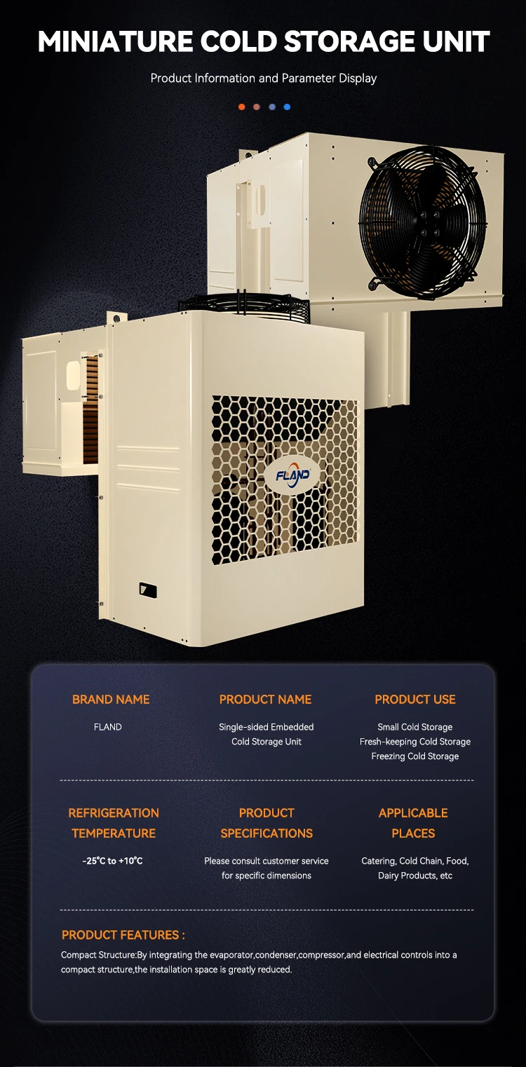 Mount Monoblock Refrigeration Unit, R507, 220V, 3.40KW - detail 6