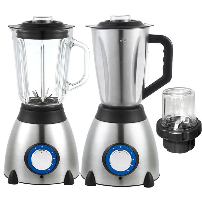 High Power Mixer Electric Juicer Machine Stand Mixer Smoothie Food Processor Personal Juice Blender with Glass Cup