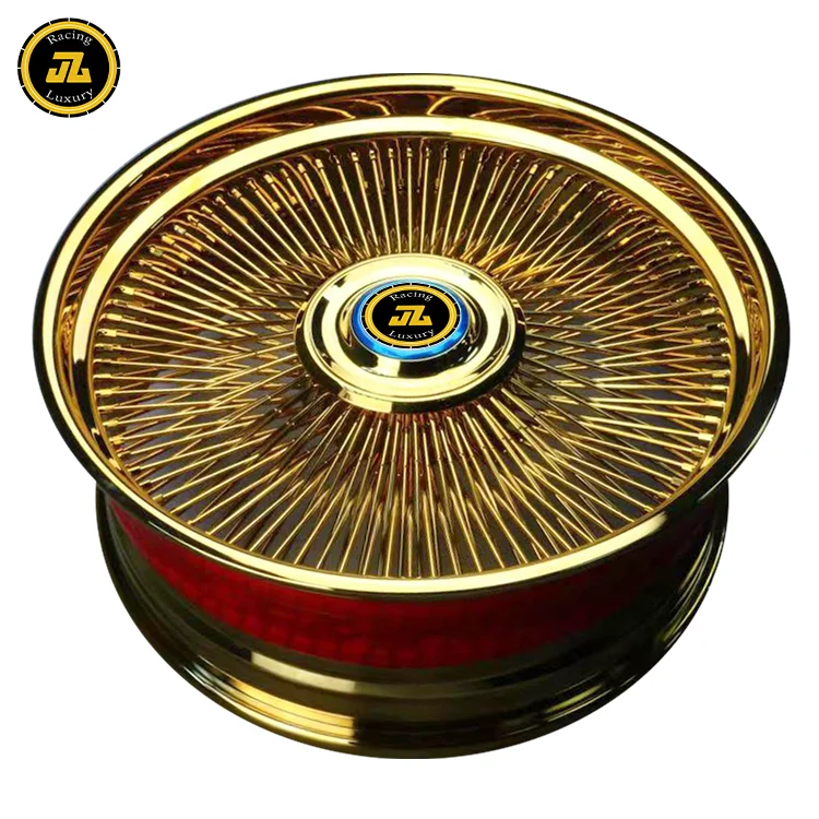 JZ109 Custom Forged Wheels - Polished Chrome Gold/silver