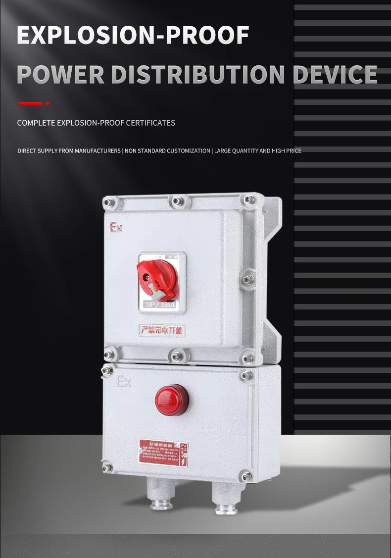 Explosion Proof Circuit Breaker Power Distribution Box Steel Aluminum ...