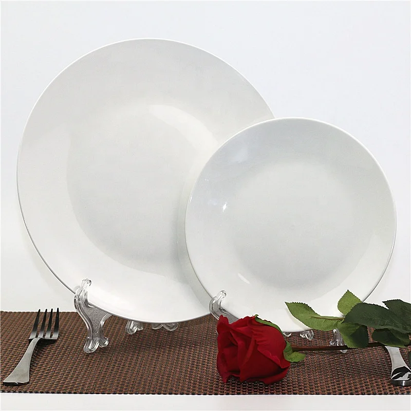 Wholesale White Porcelain Classic Kitchen Dinner Sets 16 Pcs Ceramic