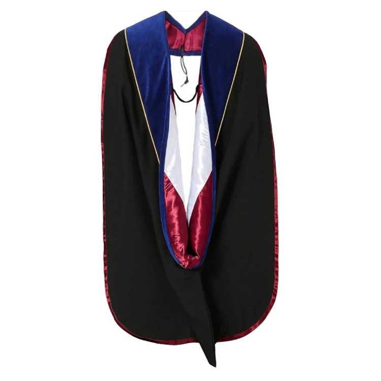 Academic robe shoulder yoke reinforced construction