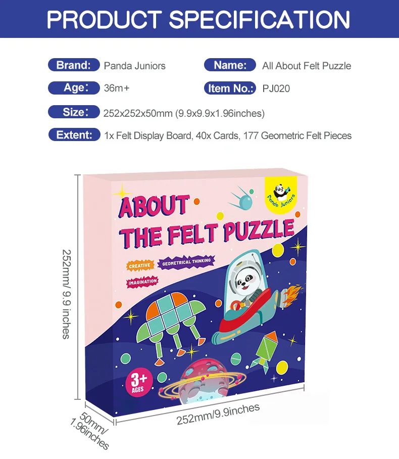 Brain Training Puzzle Soft Felt Animal Stickers Children Jagsaw Educational Toys