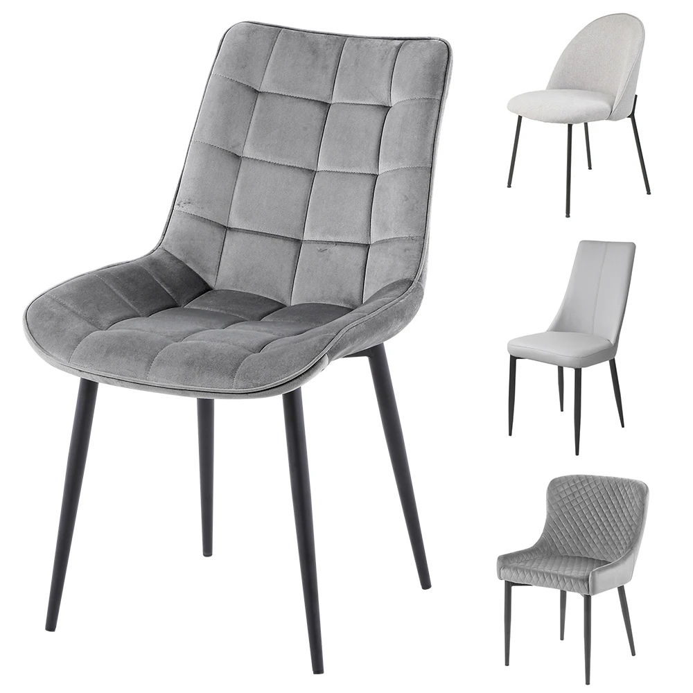Luxury Modern Hotel Restaurant Dining Room Chair Brown Grey