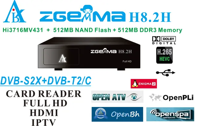 Decodificador De TV DVB S2 + DVB T2/C ZGEMMA - Temu Chile