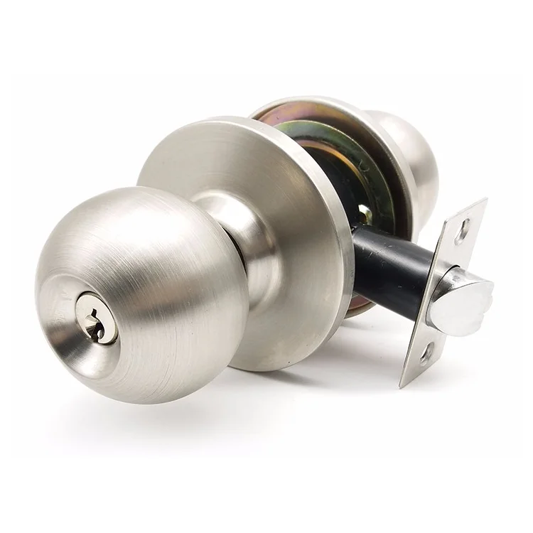 Double Cylinder Door Knob And Lock Set Security Stainless Steel