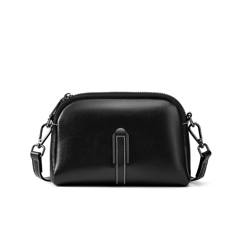 Vintage Design Wholesale Custom Leather Cowhide Mini Bag for Ladies Sling Bag Leather Crossbody Cross Body Shoulder Bag
