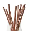25 rose gold straws