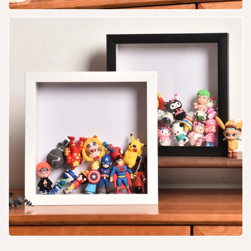 Figure Blind Box Display Frame, Hollow Three-dimensional 5cm Photo Frame, Doll, Car,  Toys DIY Storage Frame