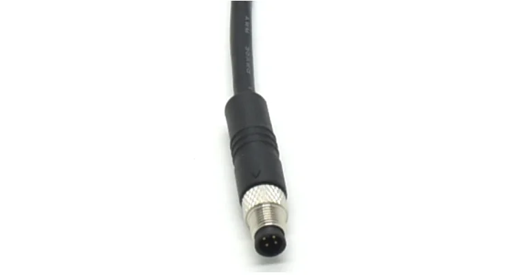 Manufacturer M5 Male Shielded Cable Plug Waterproof Circular Connector for Electrical Components
