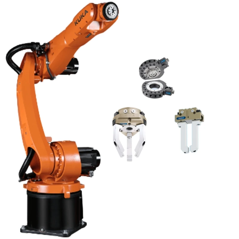 KUKA Industrial Robot KR 10 R1440-2 Industrial Robotic Arm, Equipped With  Schunk Fixtures As Material Handling