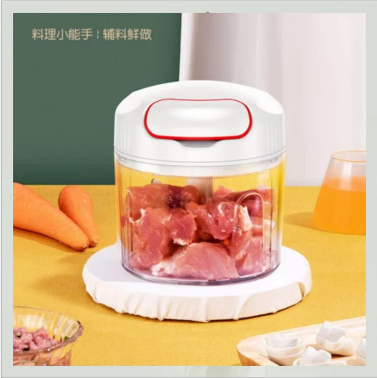 manual hand pull food chopper large capacity kitchen onion