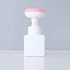 White bottle + pink flower pump head