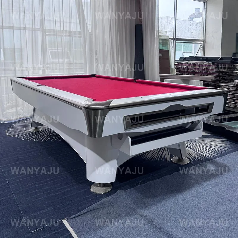 2025 9 Ball Return System 9ft Maxima 8 Pool Table With Natural Slates Billiard Table with Natural Slates&Adjustable Level
