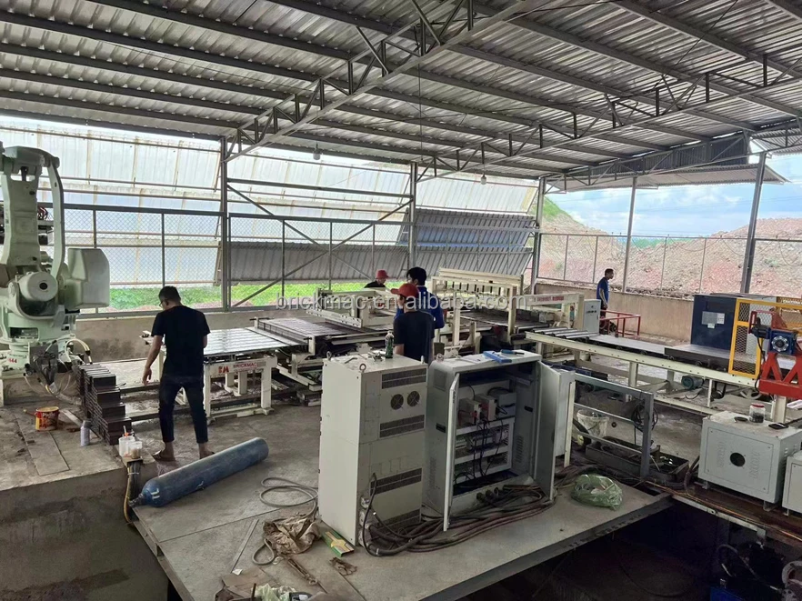 Clay Brick Making Robot Tile Laying Fully Automatic Machine Robot Brick Stacking for Brick Laying Tiles Loading and Unloading