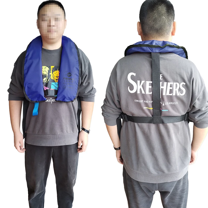 SOLAS Approved Double Balloon Double Chamber Marine Inflatable Life Jacket