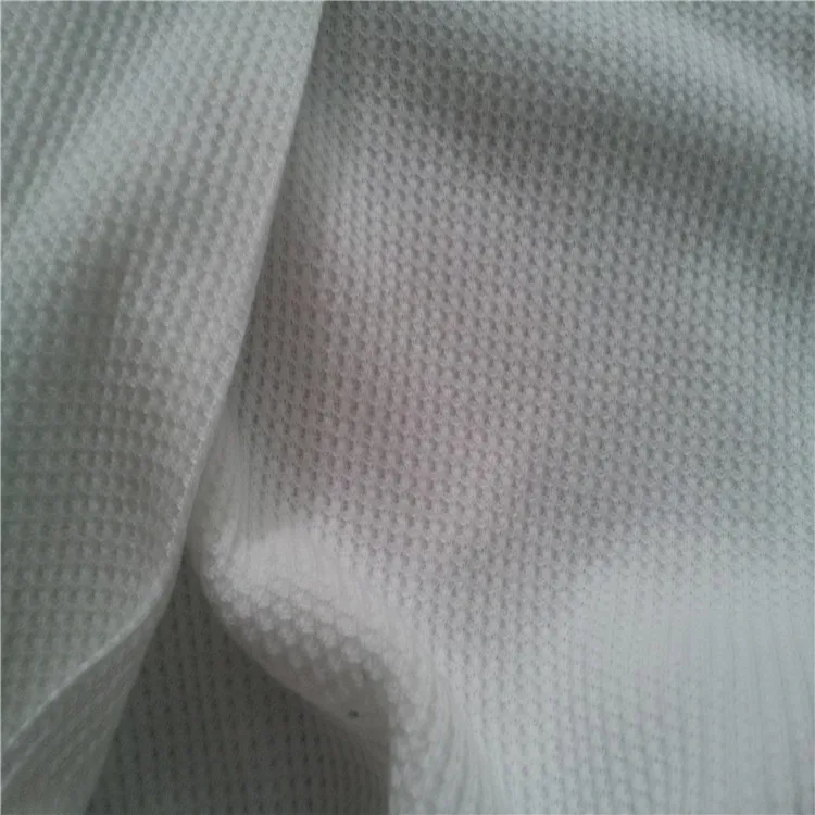 Elastane Cotton Waffle Knit Fabric