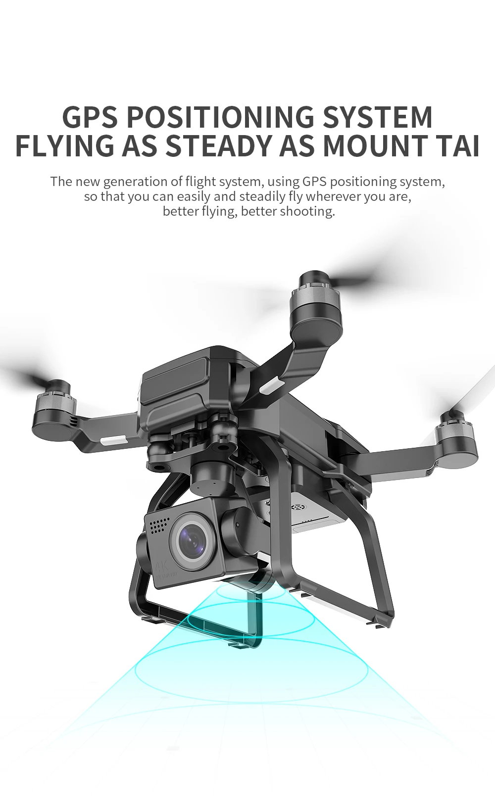 HOSHI SJRC F7 PRO Drone 4K Dual HD Camera 3 Axis Gimbal GPS Aerial 3KM Photography Brushless Quadcopter Best Seller