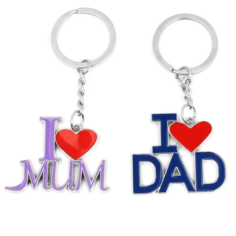 High Quality Stainless Steel Mother Day Soft Enamel Metal Key Chain I ...