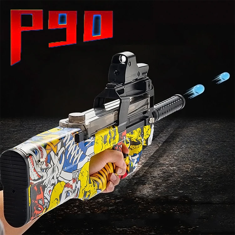 M4 Mp5k P90 M416 Gel Ball Bead Blaster Water Toy Gun Electric Mini ...