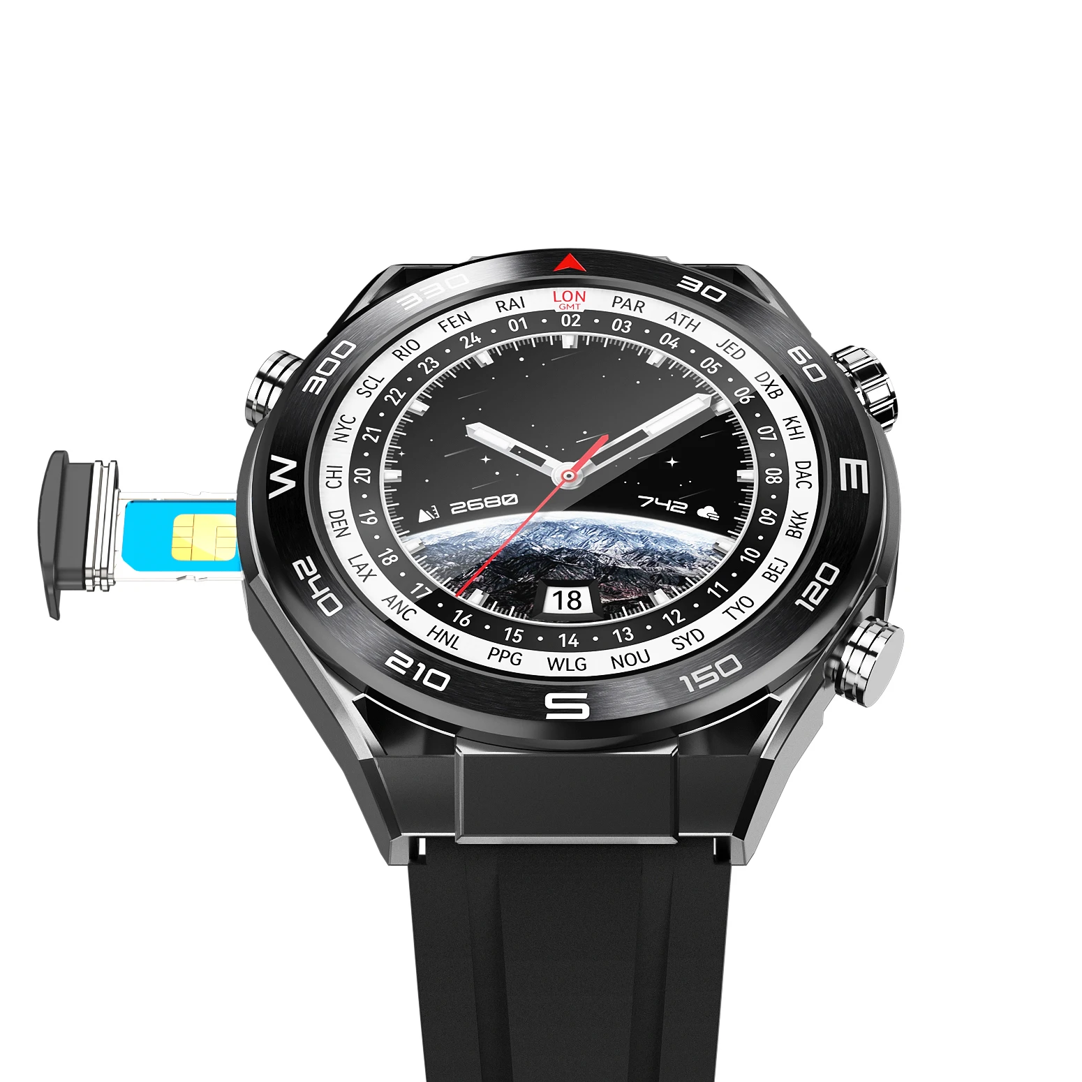 Kyboton 4G Smart Watch With Wifi and Sim Card Gps Android Mobile Phone Call 700mAh Screen Always on Amoled Smartwatch 2024
