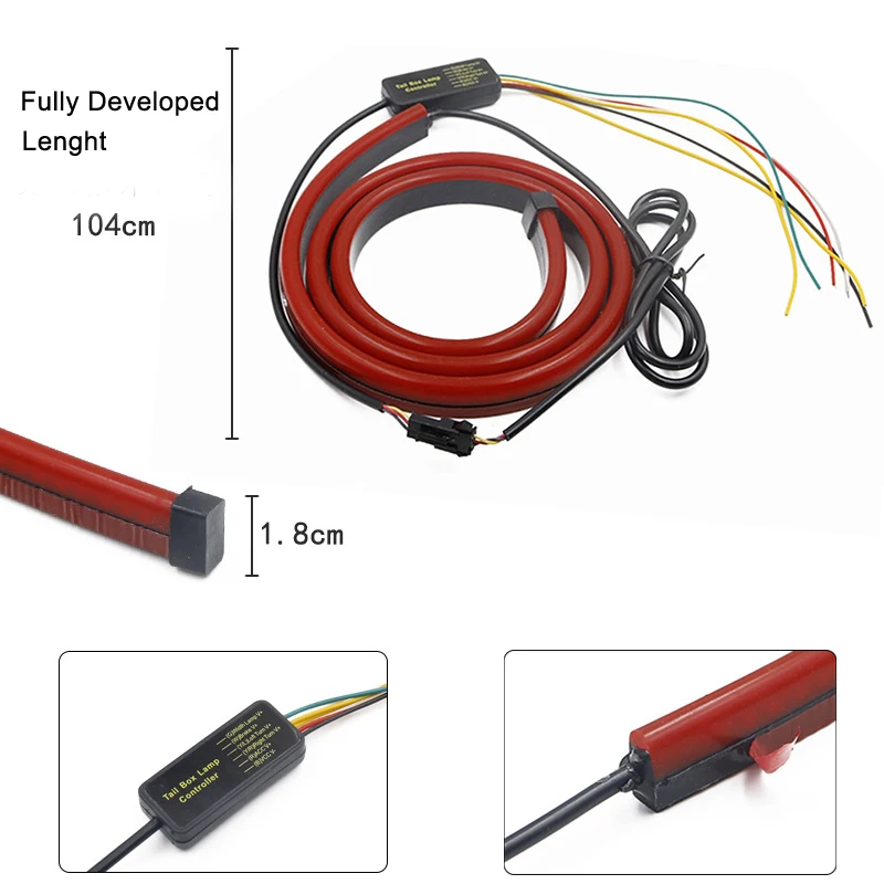 Striscia Led Per Auto Strisce Led Per Auto Striscia LED Per Auto, 23 E 35 Pollici, 12 V, Per ...