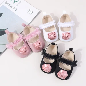 Unisex Baby Party Shoes with Beautiful Flower Breathable Sandal for Spring and Summer Light and Flat Design