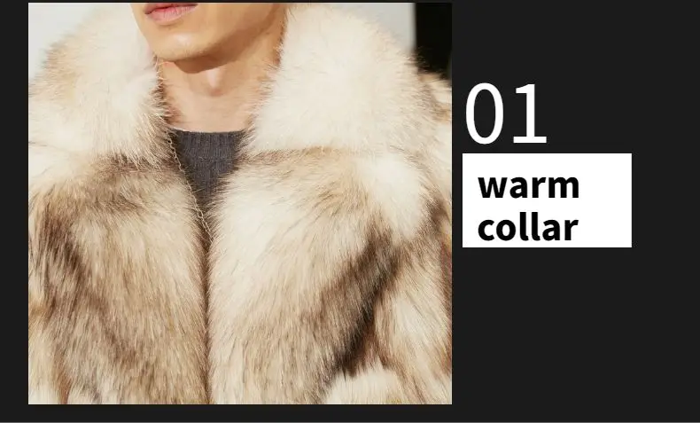 Finland imported SAGA-grade fox fur coat men's 2022 new light luxury hooded fur coat winter