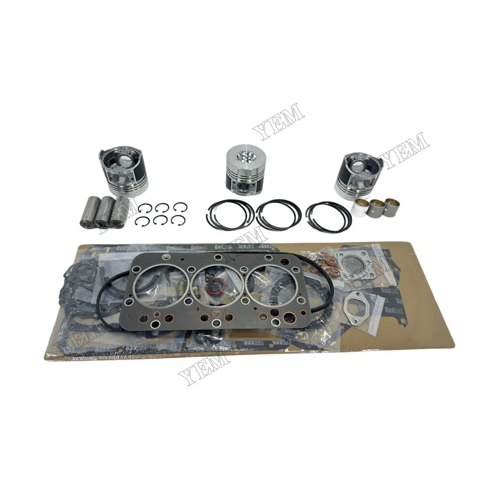 D3200 Overhaul Kit With Piston Rings Full Gasket Sets Fits for Kubota Replacement Standard Size Engine Parts 4