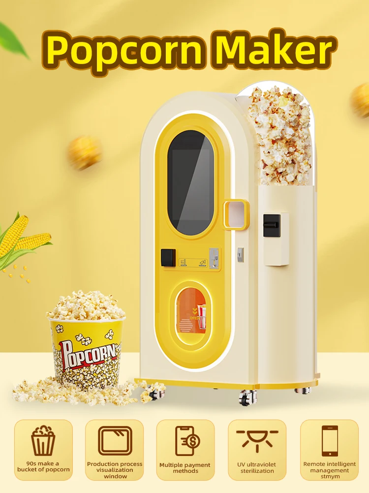 New Design Popcorn Vending Machine Fully Automated Commercial Product