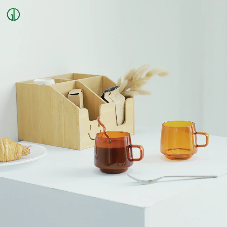Custom Restaurant Drinkingware 12Oz Amber Borosilicate Glass Coffee Tea Cup  Heat-Resistant Glass Coffee Espresso Mug With Handle| Alibaba.com