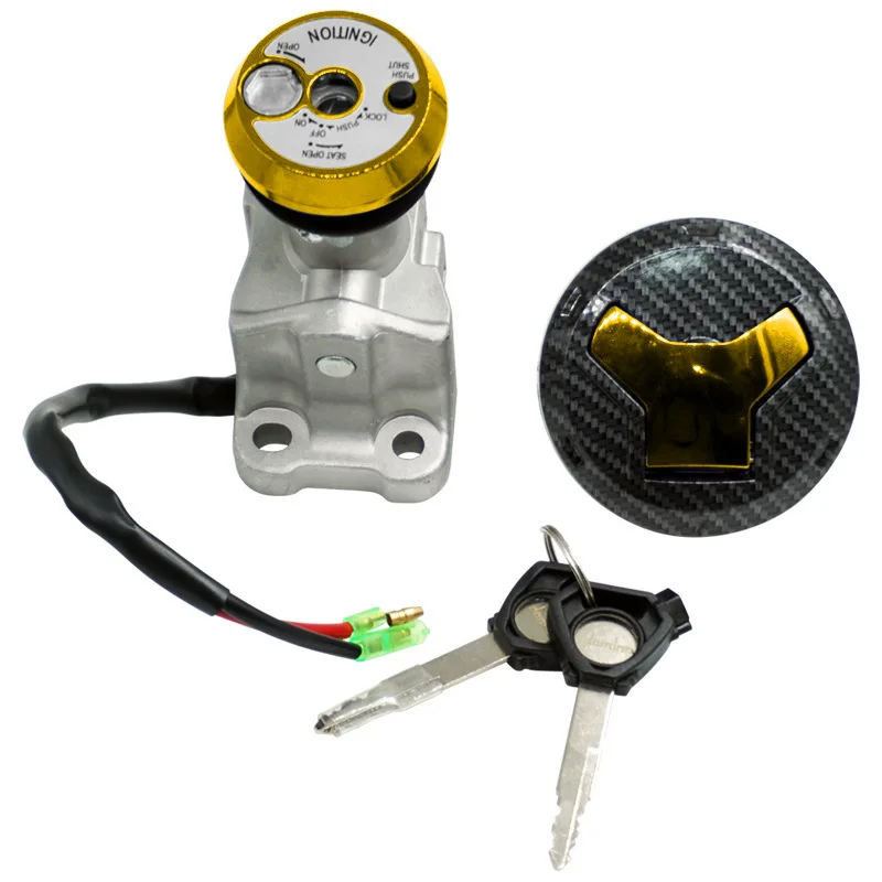 Tap Lock Switch Fuel Tank Cap Lock With Two Keys Main Switch Set Ignition Lock Security Key for Yamaha NMAX 155