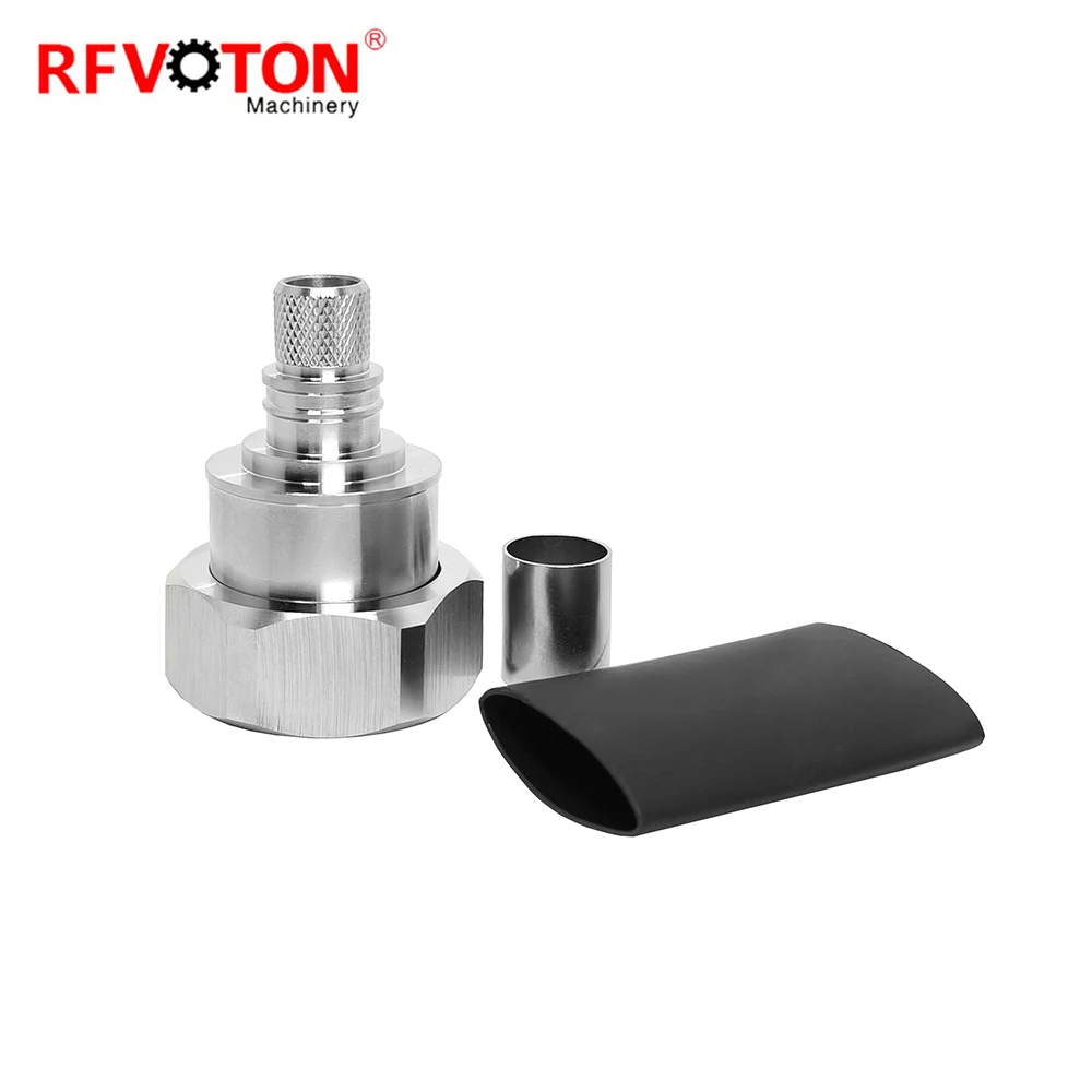 RF Connector DIN 7/16 Male Plug Straight Crimp Waterproof for WTR400 Cable