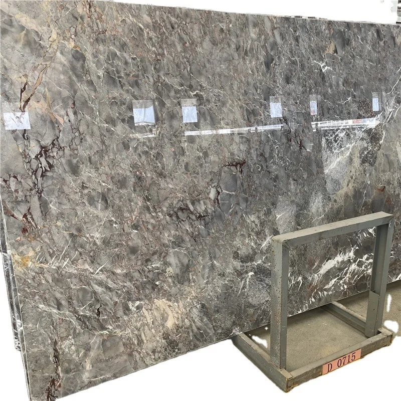 Luksusowe naturalne płyty marmurowe Calacatta Grey Versailles na podłogę kuchenną z szarego kwarcytu