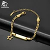 Gold - Straight row-hanging five-pointed star