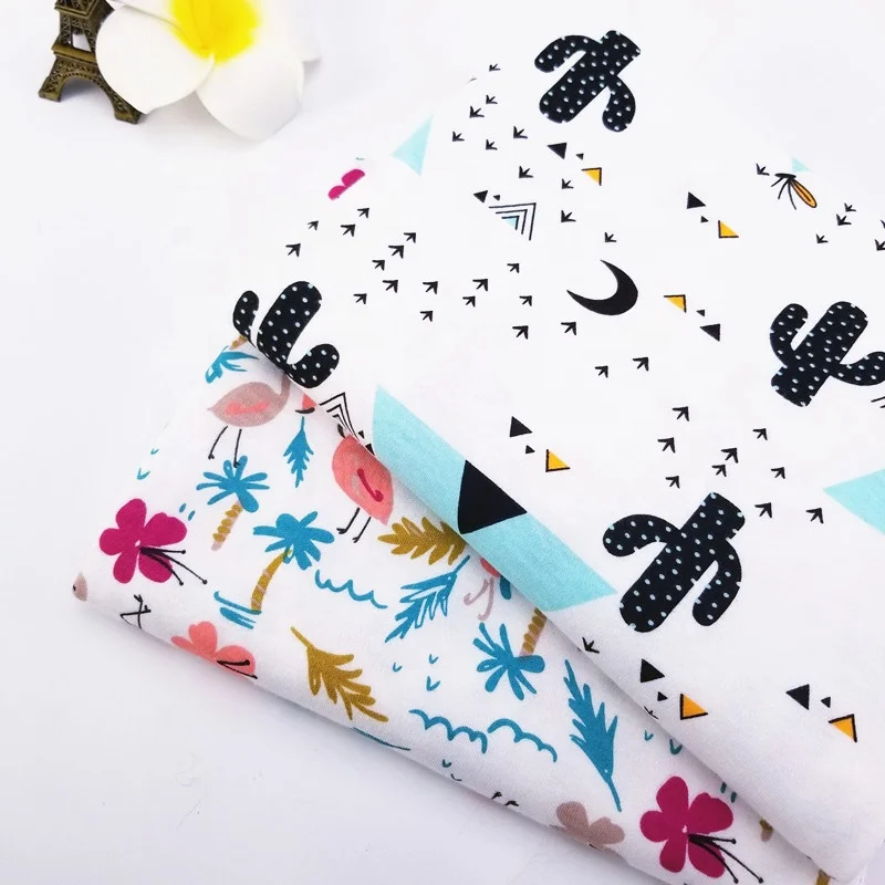 
 Детская трикотажная ткань с принтом из 100% хлопка  