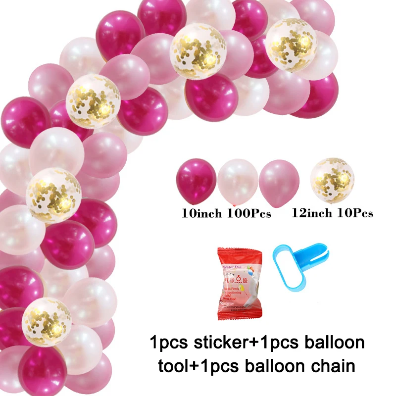 Balloon Garland Arch Kit Latex Balloons 12 Inch Rich Colors Strong ...