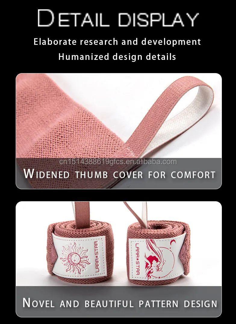 Wholesale Custom Logo Gym Wrist Wraps Weight Lifting Straps Fitness