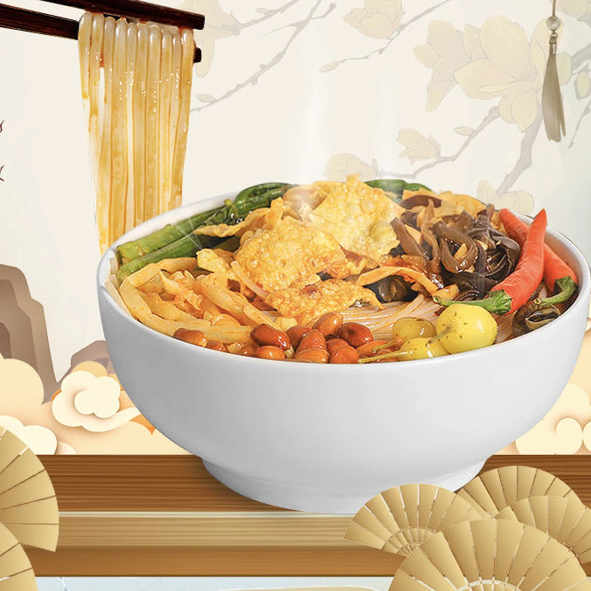 WEIQIANLUO Tagliatelle istantanee cinesi Zuppa di noodle di riso con lumache di fiume 300 g