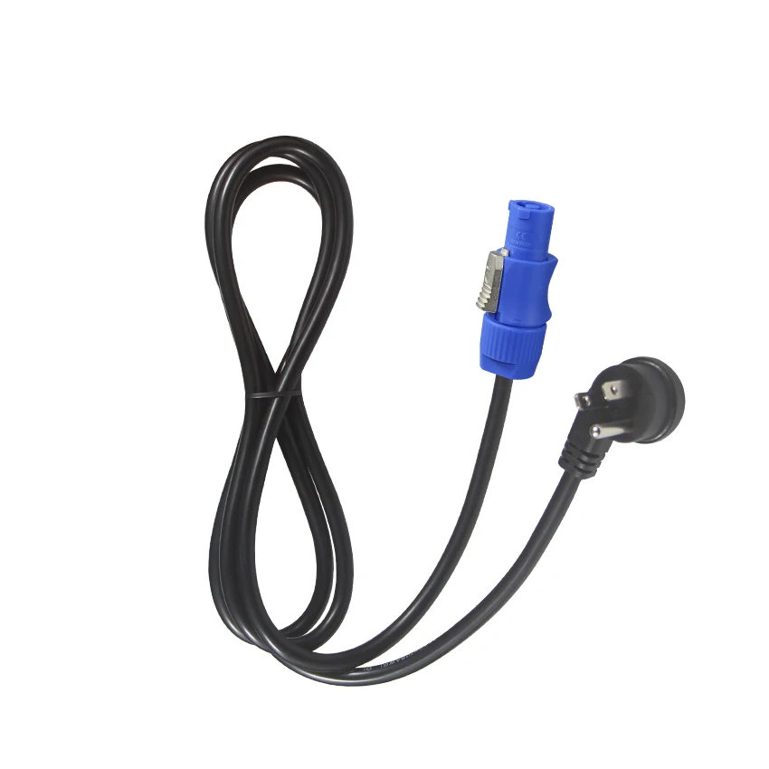 5ft Blue PowerCon To Edison Power Cord – NAC3FCA To NEMA 5-15P – 14AWG 20A