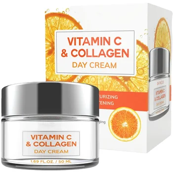 Yujia Private Label Collagen Whitening Cream for Face - Tightening and Brightening with Hyaluronic Acid, Vitamin C, and Retinol