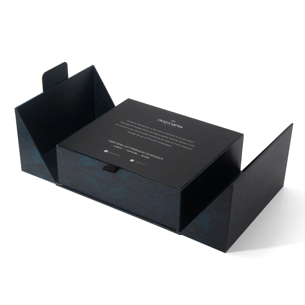 Laurence Special Quality ブランデー ギフトボックス2箱 Luxury Custom Magnetic Gift Packaging Box for Boutique Sunglasses