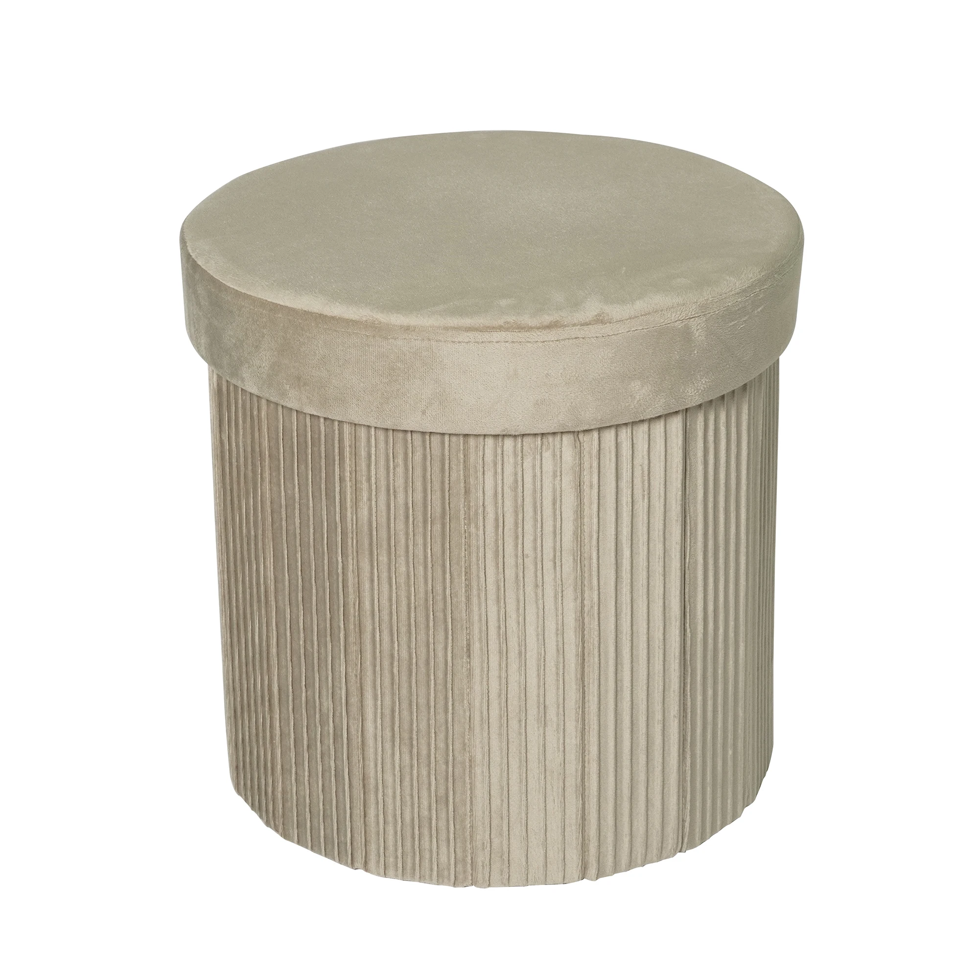 Modern Ottoman Stool Pouf Foldable Storage Ottoman Footstool for Living Furniture