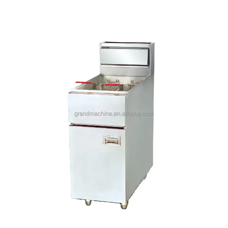 gas chips deep fryer machine freidora friteuse 28L gas deep fryer factory