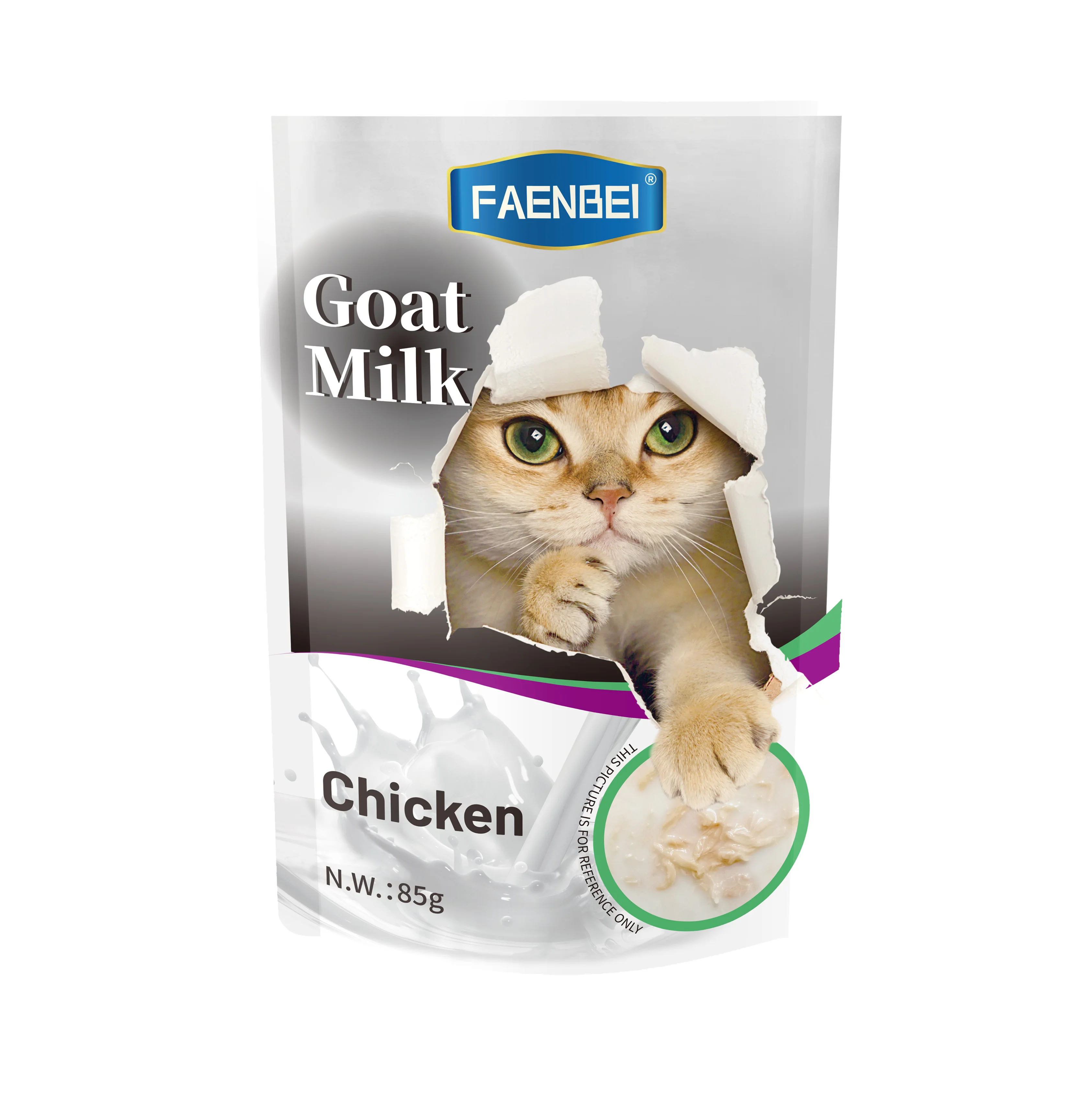 Agent Recruit FAENBEI Cat Snacks Pet Food Wet Food Goat Milk Pouch 85g